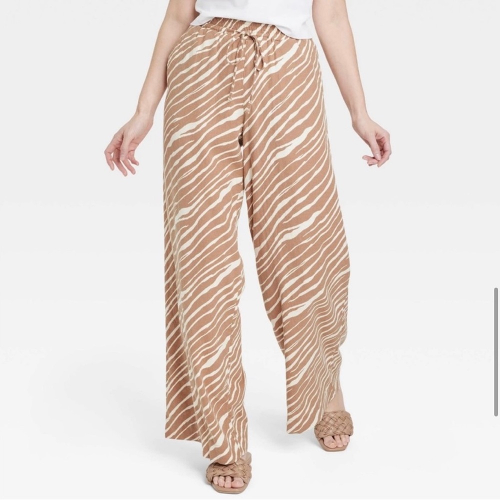 A New Day high rise wide leg striped pants